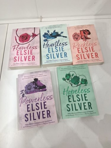(paperback) 5pc chestnut springs complete series set (flawless, heartless, hopeless, powerless, reckless) by elsie silver image 3
