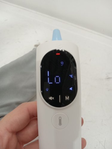 keanor infrared forhead & ear thermometer with digital display - white/blue (model: aoj-20f) image 4