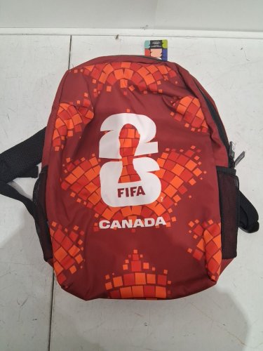 adult unisex fifa world cup 2026 team canada backpack - red/white (model: 1986061) image 2