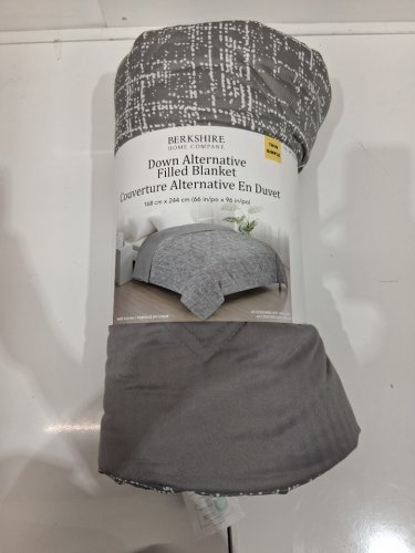 Berkshire Home Company Down Alternative Filled Blanket - TWIN - grey (model: 8963500) image 2