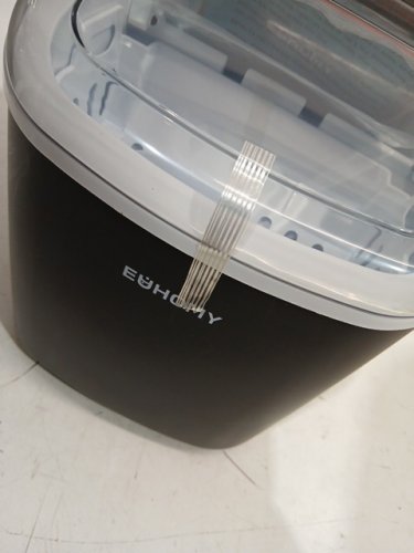 EUHOMY Countertop Ice Maker Machine with Handle, Basket and Scoop - MAKES 26LB/Day - BLACK (MODEL : im-06d / IM001-Bbl-CAEH) image 5