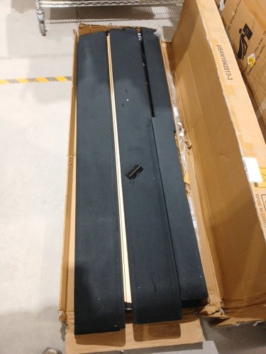 Upholstered Platform Bed with Headboard - KING - Black image 3