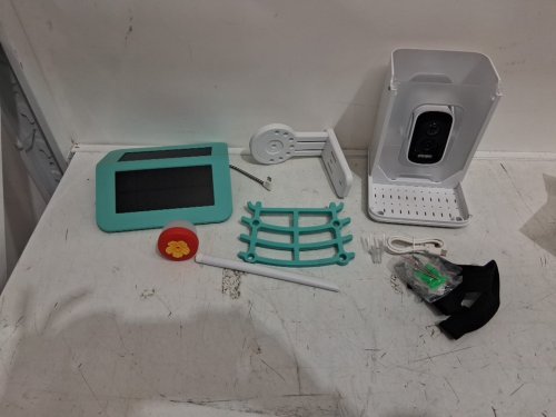 YEZLORIS Smart Bird Feeder with 2.5K HD Camera and AI Bird Watching Camera - white/teal (model: WXBD-G) image 3