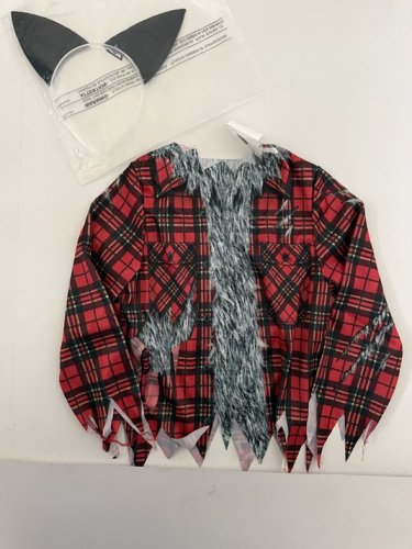 2PC TODDLER RUBIES WEREWOLF COSTUME - 3-4T - RED/BLACK/GREY (STYLE: 1002834) image 4