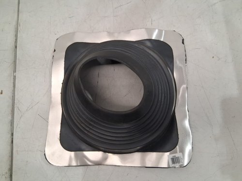 oatley base roof flashing - 6-11" pip diameter - black (model: 14056) image 2