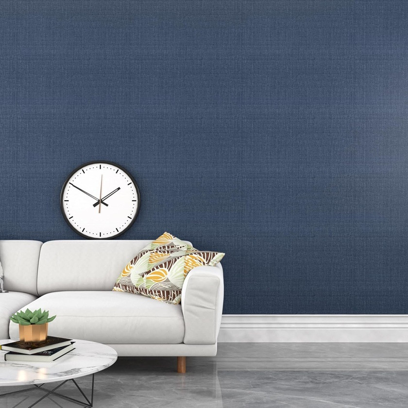 Decotalk Self Adhesive Peel and Stick Wallpaper - 2.5ft x 10FT - Denim Blue - (Model: MAKD) image 2