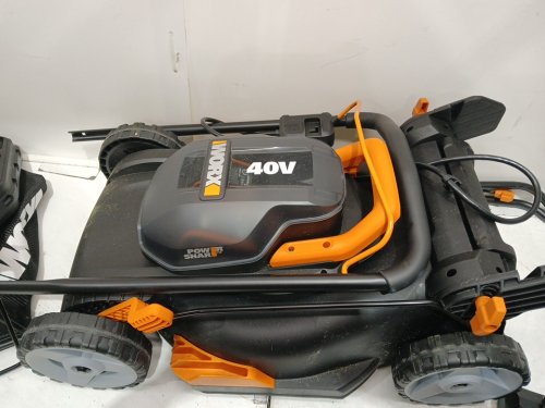WORX 40V (2x20V) 17" 2-In-1 Cordless Lawn Mower - Black/Orange - (Model: WG743) image 5