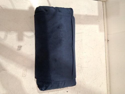 Soft Velvet Neck Pillow for Recliner Chair - 16" - navy image 4
