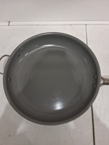 greenpan magneto 2 induction ceramic anodized non-stick frying pan - 14" - white/grey (MODEL: 1901803) image 3
