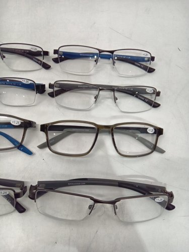8 ASSORTED +1.25 readers - assorted colours & frame shape image 3