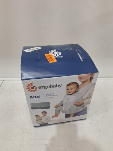Ergobaby Alta Hip Seat All-Position Breathable Mesh Hip Seat & Carrier - 12-45lbs - pearl grey image 2