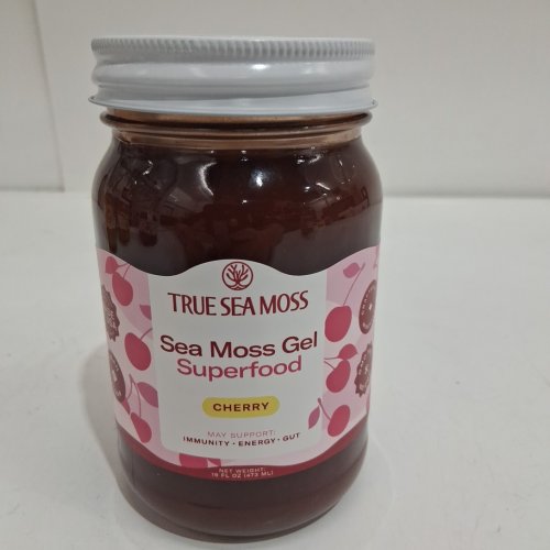 *Expiring soon* true sea moss superfood gel - 473ml - CHERRY image 2