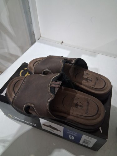 men's prospector austin 2.0 slide sandal - size 9 - brown/black (Style : 1982232) image 2