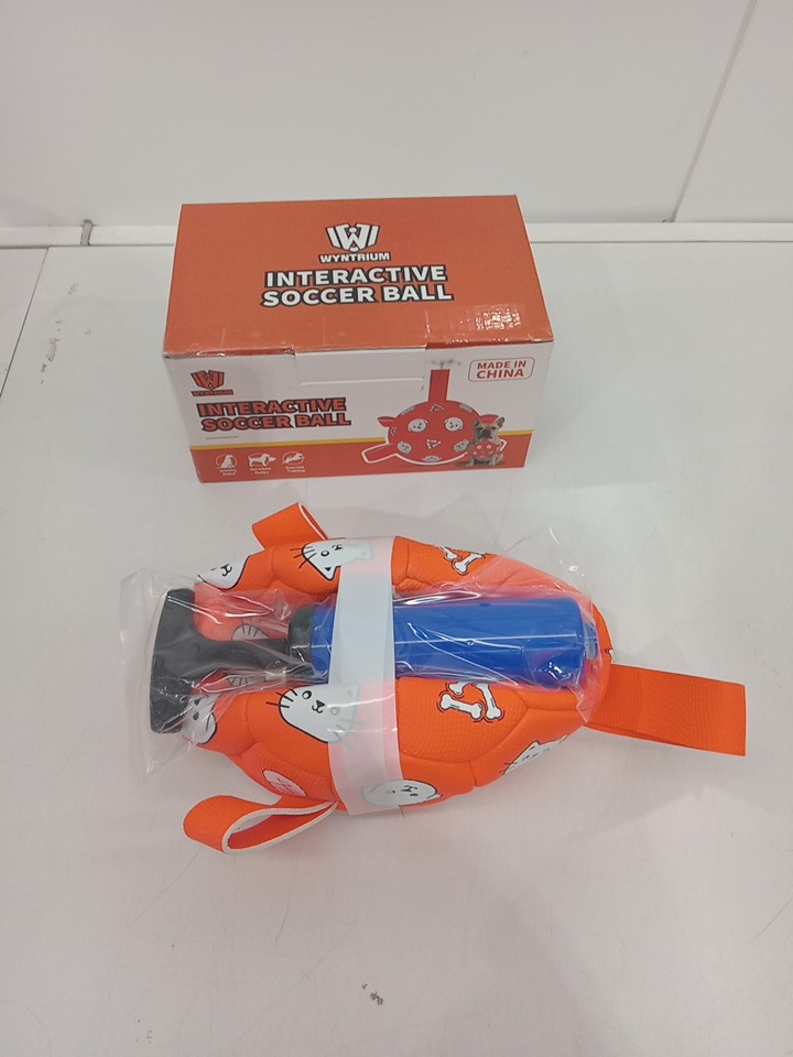 Wyntrium Soccer Ball with Straps for small medium dogs/pets  - 6" - orange image 2
