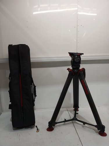 Sachtler aktiv8 flowtech75 MS Tripod System - 31.1-68.5" - black/red (model: S2068S-FTMS) image 2