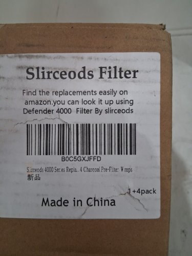 5pc  4000 Series Replacement H13 Filter with Carbon Pre Filter Sleeves FOR QUEEN DEFENDER 4000 - grey image 3