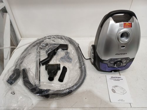 Aspiron bagged canister vacuum cleaner with 6qt large capacity - 1700W - lavender (model: as-ca040) image 3