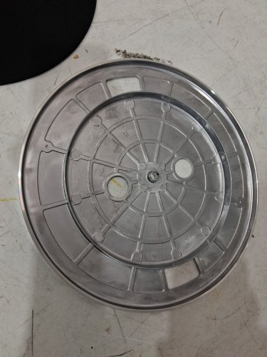 2PC  Audio-Technica Stereo Turntable Anti resonance die cast aluminum platter AND FELT slipmat image 4