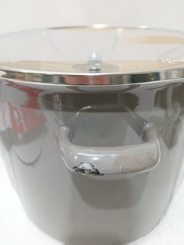Starfrit Carbon Steel Stockpot with Glass Lid- 15L (16Qt) - grey image 4