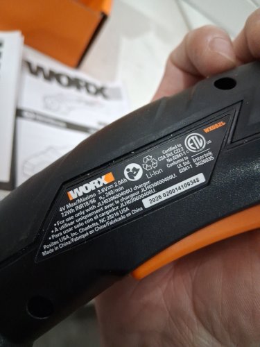 WORX 4V ZipSnip Cordless Electric Scissors - 4V - BLACK (model: WX082L) image 4
