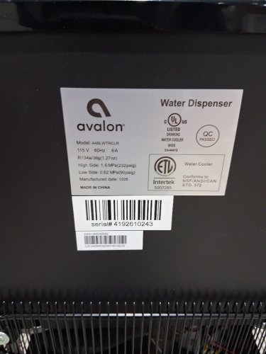 Avalon 3-Temperature BioGuard Bottom Fill Hot and Cold Water Dispenser for 3-5GAL JUGS - 13" x 41" x 12" - 400W - Black - (Model: A4BLWTRCLR) image 7