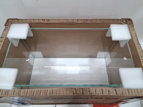 LAQUAL ULTRA CLEAR RIMLESS GLASS SMALL FISH TANK with water changer siphon - 10GAL - 12" x 20" x 10" - CLEAR GLASS (MODEL: LAQUAL-10G) image 6