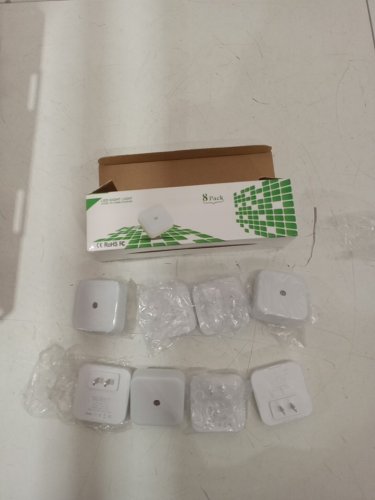 8PK LED PLUG IN dawn to dusk NIGHT LIGHT - WHITE image 2