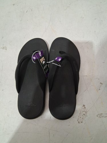 WOMEN'S ROOTS FLIP FLOPS - 8 - BLACK (STYLE: 6220008) image 2