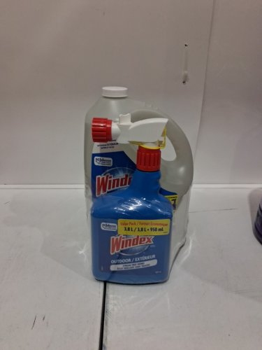 2PC WINDEX STREAK-FREE SHINE OUTDOOR WINDOW CLEANER - ATTACH TO HOSE AND SPRAY with Refill - 950ML & 3.8L image 2