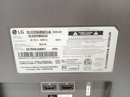LG B6E OLED AI 4K Smart TV Television - 55" (Model: OLED55B6EUA) image 12