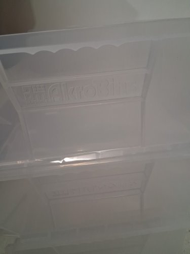 6pk akro-mils akrobins plastic Space-Saving Stackable Bins - 11" x 11" x 5" - semi-clear (model: 30235) image 4