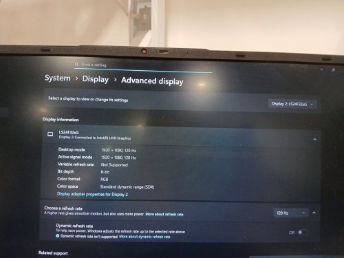 Samsung 24" flat screen ips Monitor with Game Picture Mode & Super Slim Design - 120hz, 1080p hd - black (model: LS24F320ganXZA) image 4