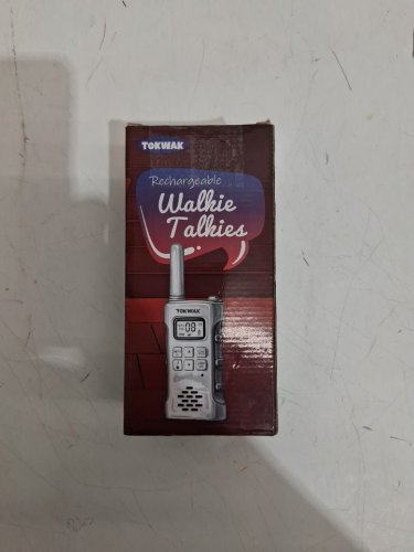TOKWAK RECHAGEABLE LONG RANGE WALKIE TALKIES WITH SOS & FLASHLIGHT - YELLOW / RED (MODEL: image 2