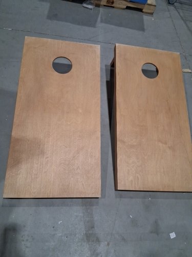 GOSPORTS REGULATION SIZE WOODEN CORNHOLE BOARDS SET - 2FT X 4FT - LIGHT BROWN (MODEL: CH-02-WS-LIGHTBROWN) image 3