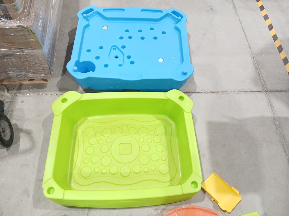 Step2 Kids Waterpark Wonders Two-Tier Water Table Activity Sensory Playset - 39" x 24" - Green/Blue image 5