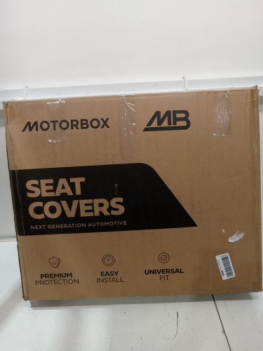 6PC Motorbox napa leather seat cover - universal - American Flag - black/grey (MODEL: MBOS-710-bf) image 2