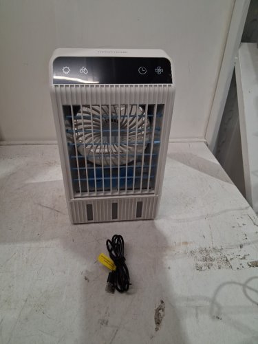tiptop home Portable Air Cooler With 1000ML Water Tank, 2 Spray Ports & 4 Wind Speeds, 2/4/6/8/12H Timer, 7 Color Light - white - (model:f11) image 3