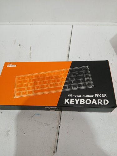 ROYAL KLUDGE Wired 65% Mechanical Keyboard - RGB Backlit, RED SWITCHes - Black (MODEL: RK68) image 4