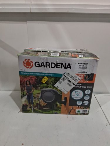 Gardena Wall Mounted Retractable Reel with Hose Guide - 66FT - Grey (MODEL: 8045-44) image 2
