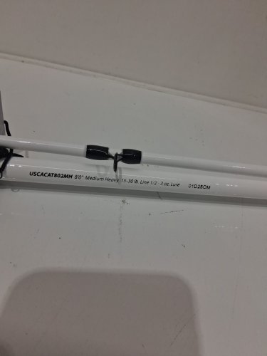 2PC UGLY STIK CARBON CASTING MEDIUM-HEAVY CAT FISHING ROD - 8FT - 15-30LB line (MODEL: ‎USCACAT802MH) image 4