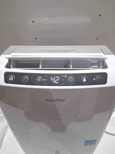WAYKAR DEHUMIDIFIER WITH AUTO / MANUAL DRAINAGE - 0.6GAL WATER TANK CAP - COVERS 2000 SQ.FT - WHITE (MODEL: PD160B-PRO) image 3