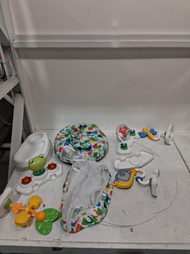 Bright Starts Bounce Bounce Baby 2-in-1 Activity Center Jumper and Table - 6m+ - Playful Pond Green (MODEL: 11565) image 4