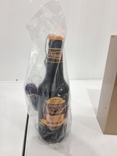 Portable Male Masturbation Beer Bottle Shaped with Strong Sucking - 9.25" -black image 3