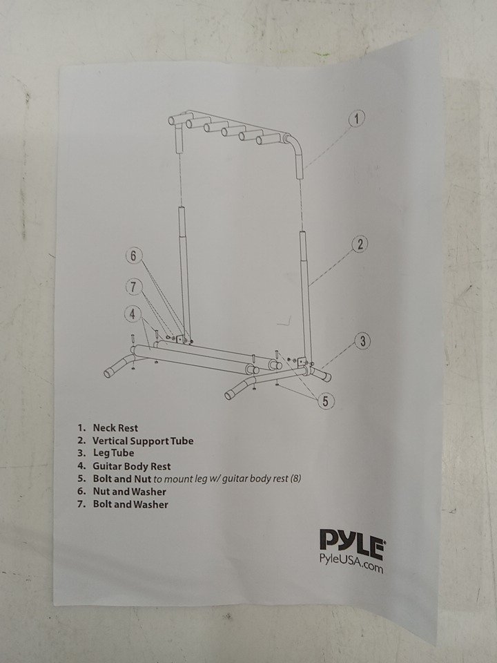 PYLE MULTI GUITAR STAND, FOLDABLE DI… King of the North Auction