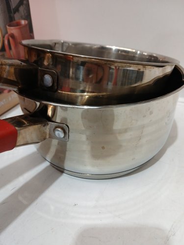 3PC VERKA MILK AND SAUCE PAN - 8" / 7" - STAINLESS STEEL (MODEL: 1801162) image 3