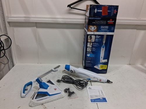 BISSELL POWEREDGE 2-IN-1 MULTI-SURFACE STEAM MOP & HANDHELD CLEANER - WHITE/BLUE (MODEL: 2078C) image 3