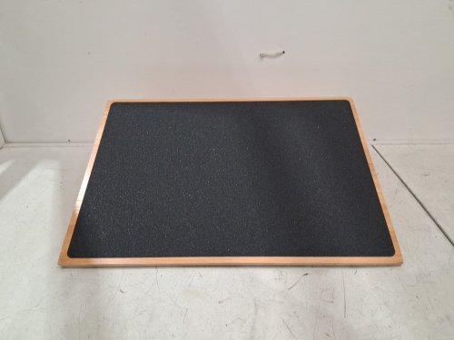 strongtek wooden 25° slant board for squats & knee training - 1000lbs max - black/natural (model: bp-4) image 2