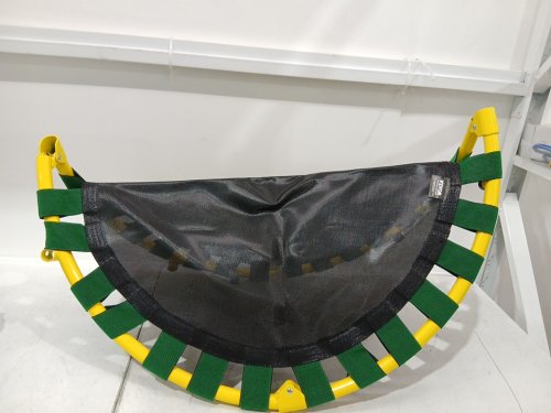 VEVOR indoor/outdoor FOLDABLE MINI trampoline with foam handle - 3ft - blue/yellow (model: tx-b6232d-36) image 4