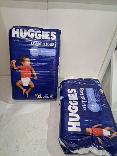 89PK HUGGIES OVERNITES NIGHT TIME BABY DIAPERS - SIZE 5 (27lb+) - WINNIE THE POOH - (model: 5454702) image 3