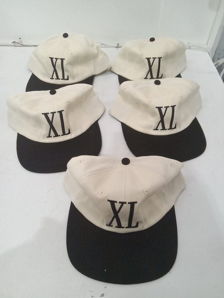 5 *custom* Unisex Glory Days Baseball Cap with adjustable slide buckle - embroidered "XL - Westside" LOGO - OSFM - Beige / Black image 2